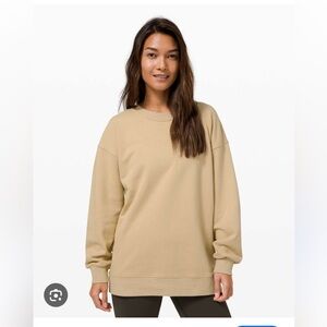 NWT Lululemon Perfectly Oversized Crew in Trench